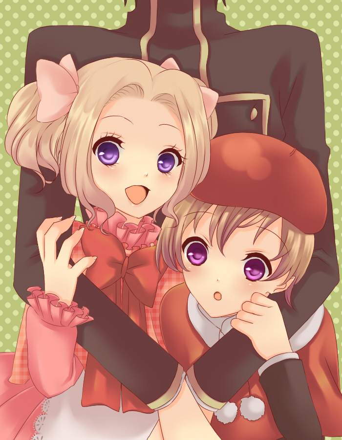 lelouch vi britannia, nunnally vi britannia, and rolo lamperouge (code geass) drawn by tourin_fuwa