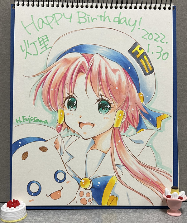 mizunashi akari and aria pokoteng (aria) drawn by takamune