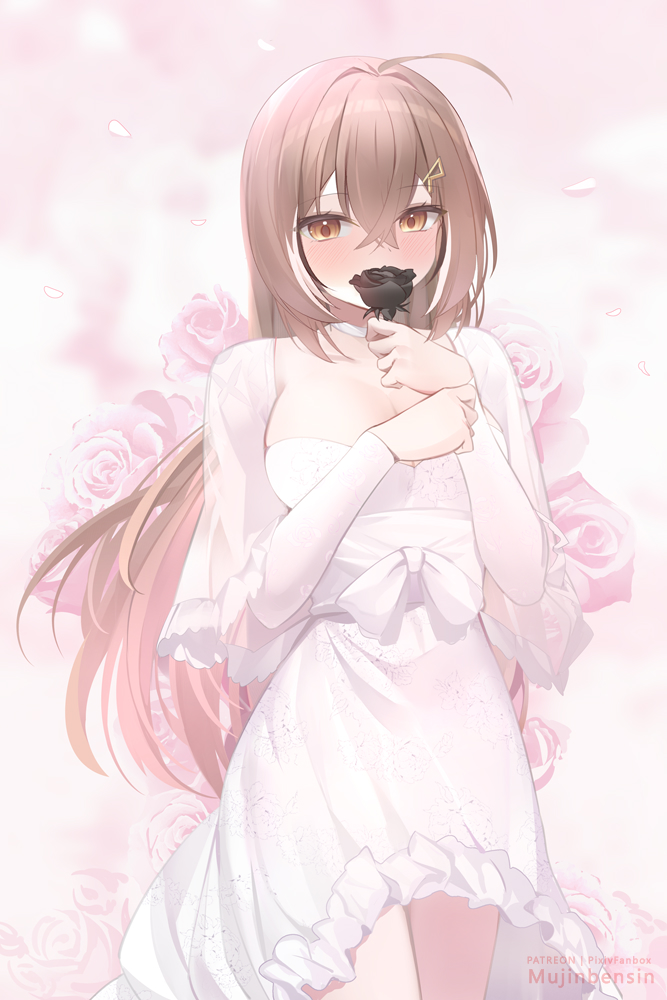 nanashi mumei (hololive and 1 more) drawn by mujinbensin