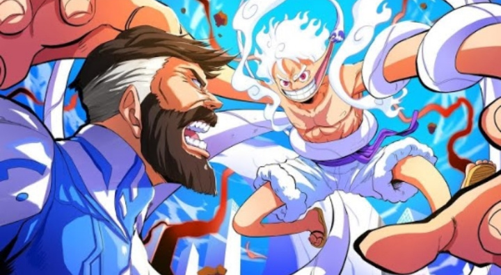 monkey d. luffy and reed richards (one piece and 3 more) drawn by cidades