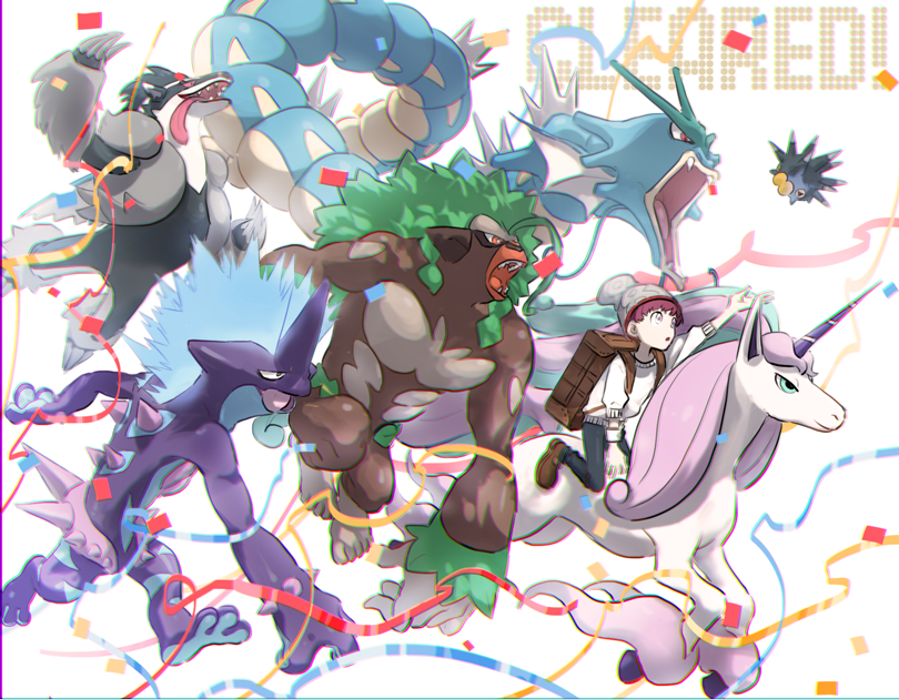 victor, gyarados, toxtricity, rillaboom, obstagoon, and 2 more (pokemon and 1 more) drawn by ohhhhhhtsu