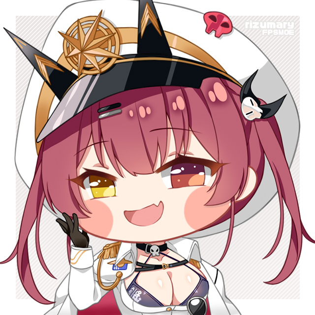 houshou marine and mast (hololive and 1 more) drawn by fpsmoe