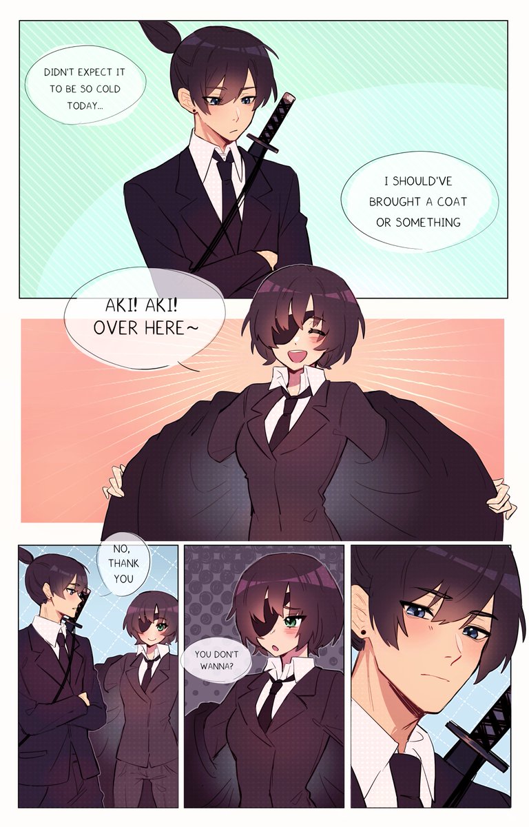 hayakawa aki and himeno (chainsaw man) drawn by emi_star