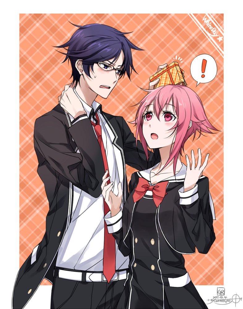 onoe serika and miyashiro takuru (chaos;child) drawn by sprintertomoe