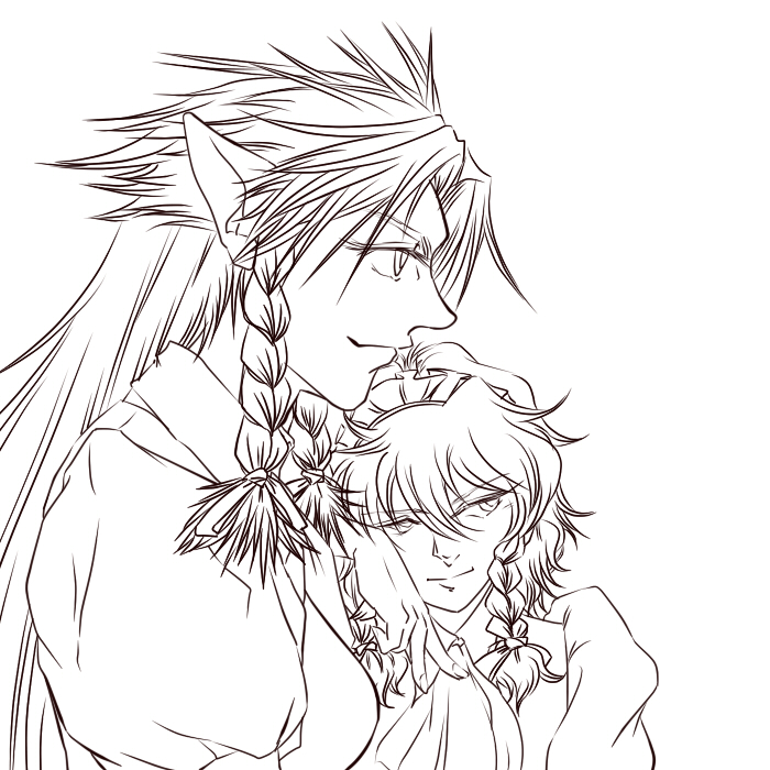izayoi sakuya and hong meiling (touhou) drawn by masa_takeaki