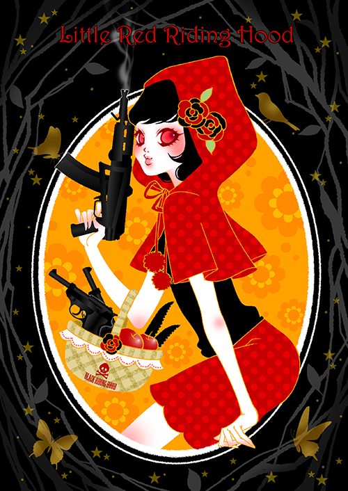 little red riding hood (original and 1 more) drawn by syokoyuasa
