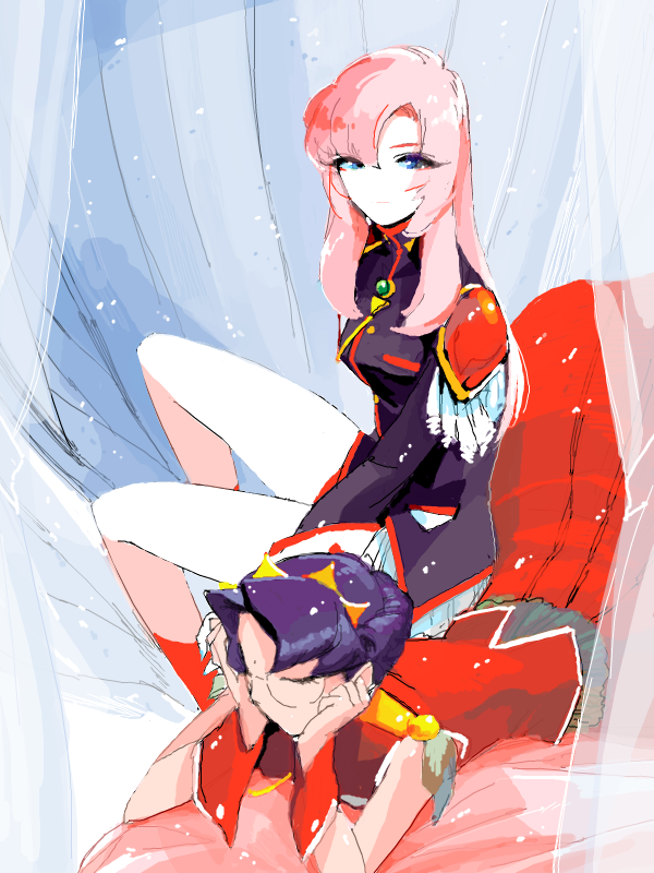 tenjou utena and himemiya anthy (shoujo kakumei utena) drawn by kan_(tachi)