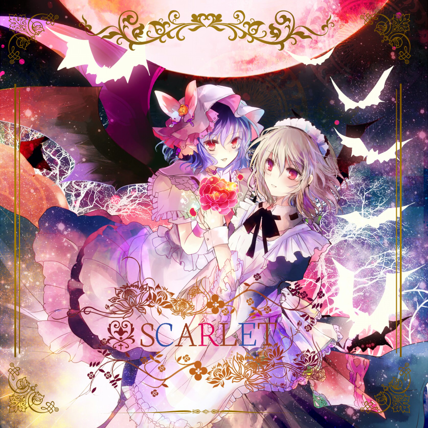 remilia scarlet and izayoi sakuya (touhou) drawn by kazu_(muchuukai)