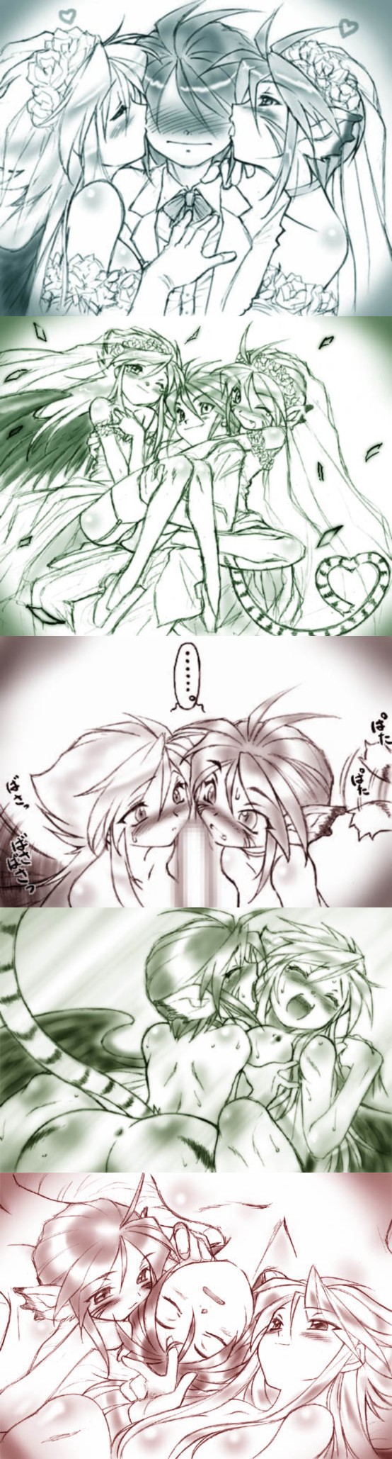 rinpoo chuan, nina, and ryu (breath of fire and 1 more) drawn by dr.p