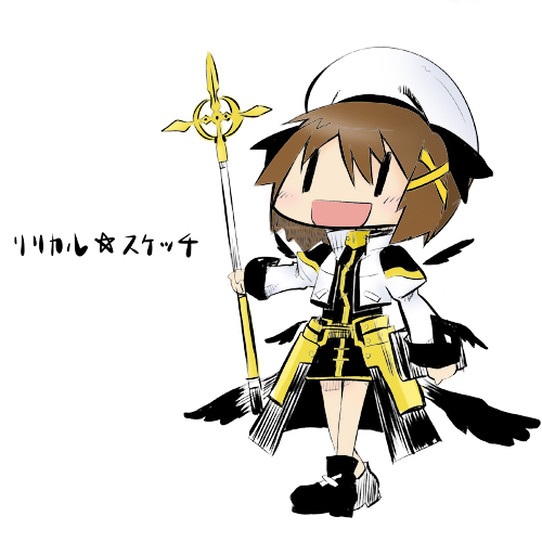 yagami hayate, yuno, and schwertkreuz (lyrical nanoha and 2 more)