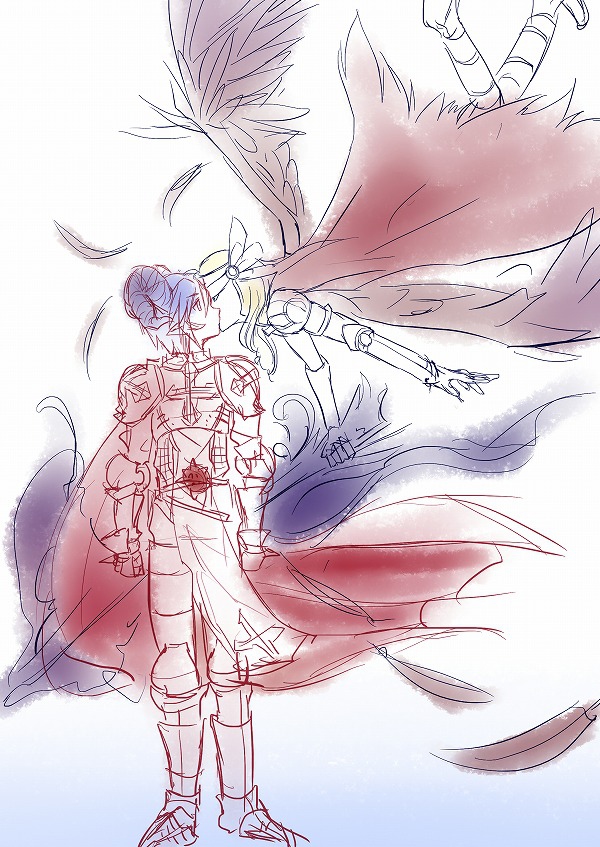 lord knight and valkyrie (ragnarok online) drawn by yukimushi