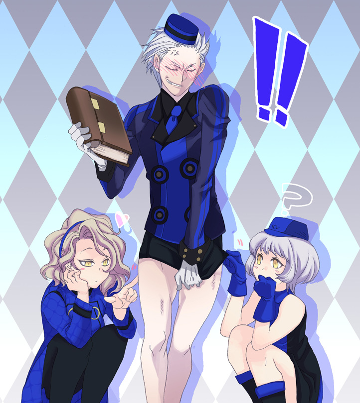elizabeth, margaret, and theodore (persona and 3 more) drawn by ironmaskbear