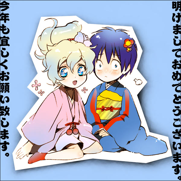 nia teppelin and simon (tengen toppa gurren lagann) drawn by yukimitsuki