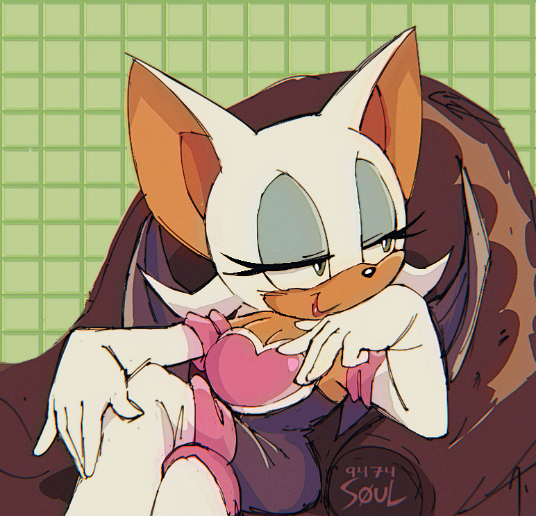 rouge the bat (sonic and 1 more) drawn by 9474s0ul