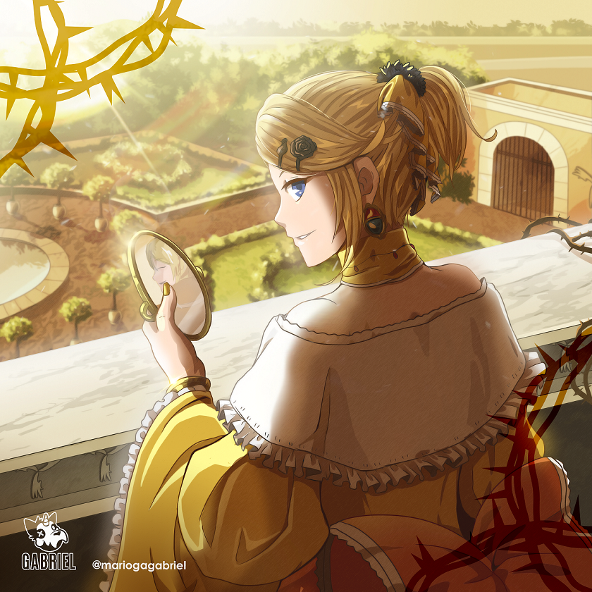 kagamine rin, kagamine len, riliane lucifen d'autriche, and allen avadonia (vocaloid and 3 more) drawn by mario_gagabriel