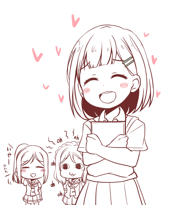 matsuura kanan and ohara mari (love live! and 1 more) drawn by hoshino_ouka