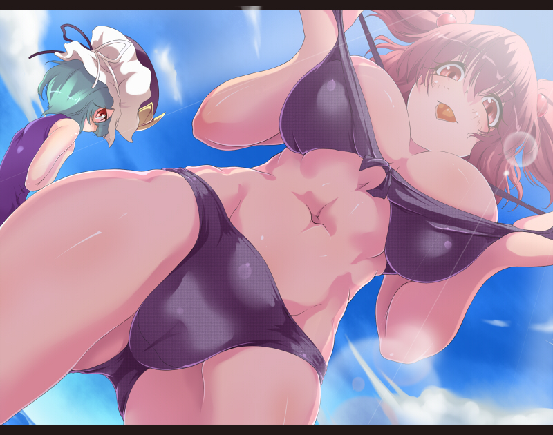 shiki eiki and onozuka komachi (touhou) drawn by suikamaru