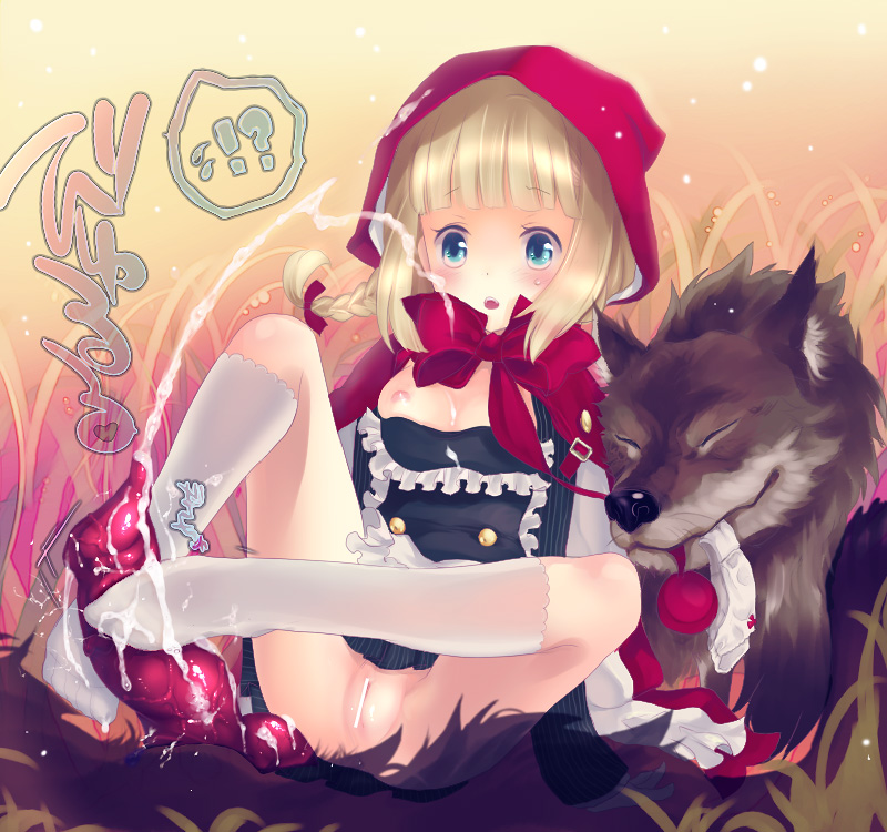 little red riding hood and big bad wolf (little red riding hood) drawn by furayu_(flayu)