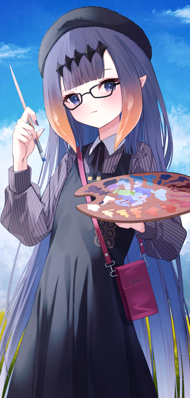 ninomae ina'nis (hololive and 1 more) drawn by yuzuno_kaori