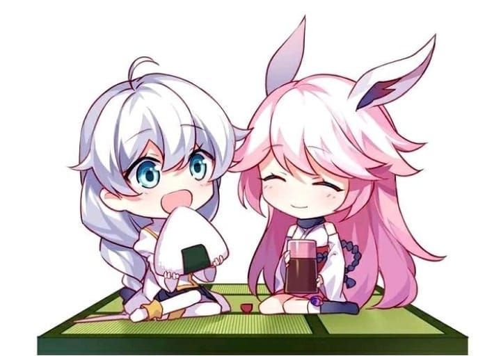 yae sakura and kallen kaslana (honkai and 1 more)