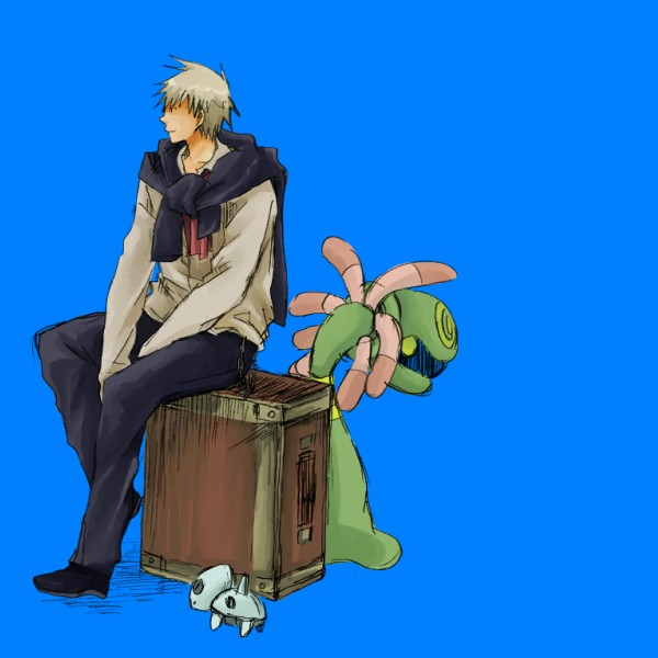 steven stone, aron, and cradily (pokemon and 1 more) drawn by taoru_(t_kiji)