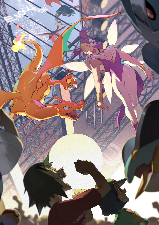 charizard, latias, metagross, swampert, salamence, and 3 more (pokemon and 2 more) drawn by e_volution