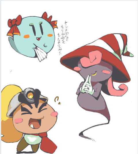 vivian, goombella, and bow (mario and 3 more) drawn by koki_(ryoushikiha)