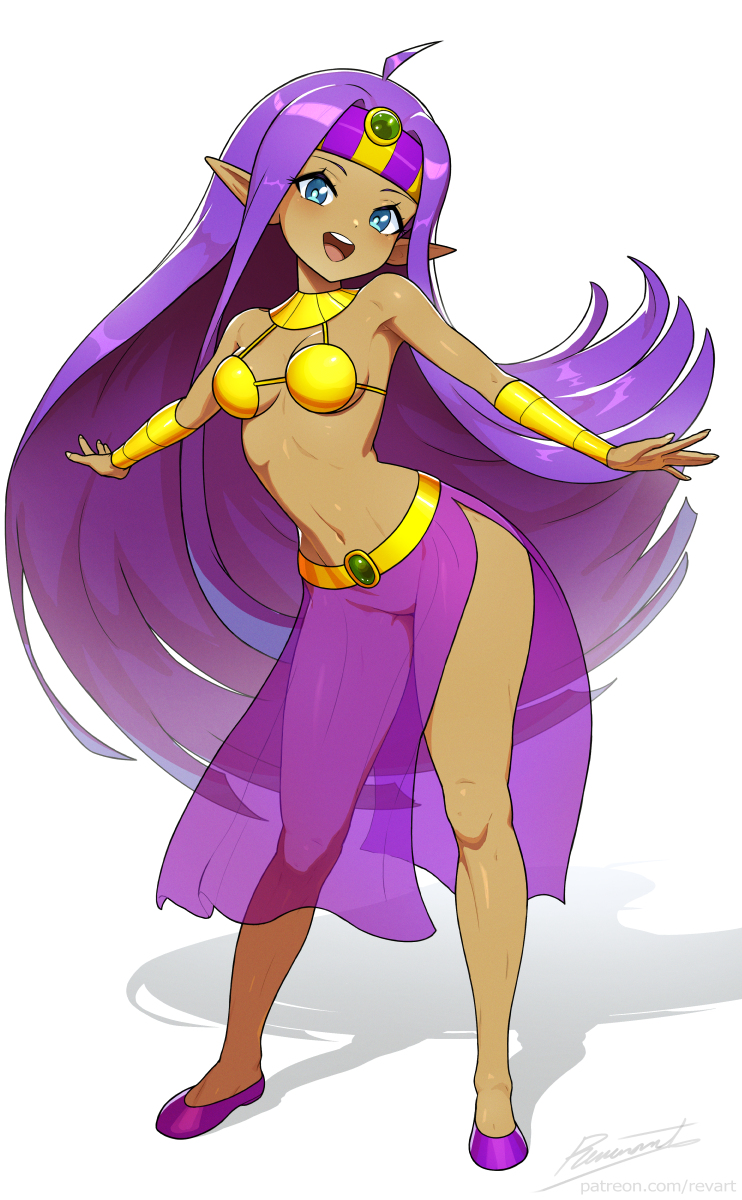 shantae and queen tyr'ahnee (shantae and 2 more) drawn by revenantart