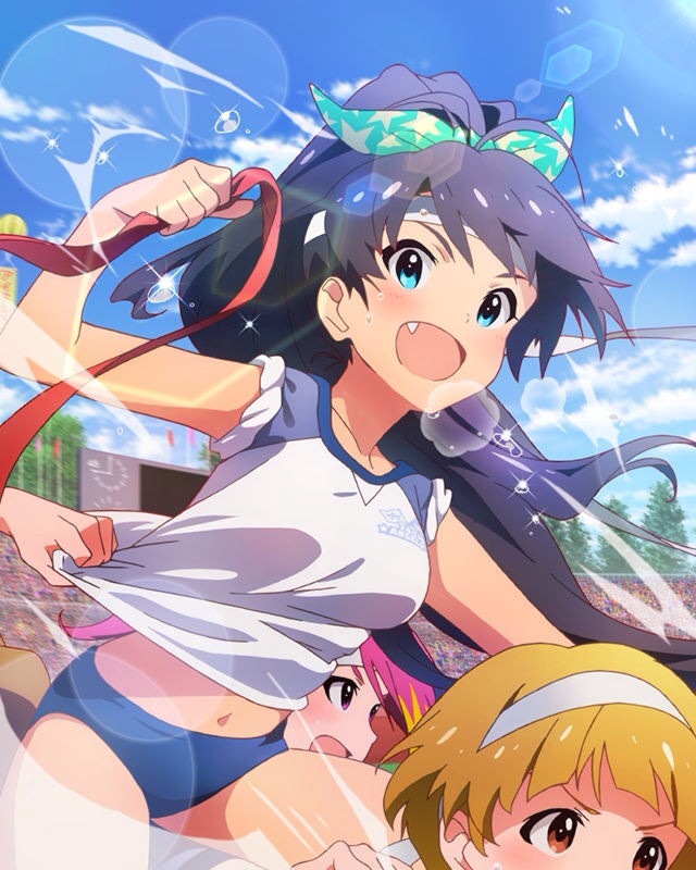 ganaha hibiki, fukuda noriko, and maihama ayumu (idolmaster and 1 more)