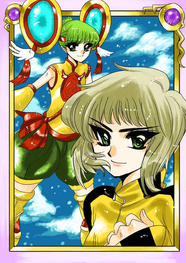 huang pao-lin and dragon kid (tiger & bunny and 1 more) drawn by 773
