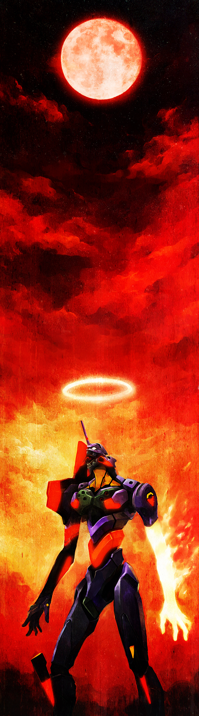 eva 01 (neon genesis evangelion and 2 more) drawn by hironox