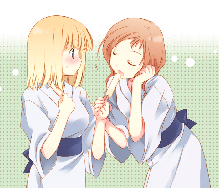 takei hisa and fukuji mihoko (saki) drawn by tokumi_yuiko
