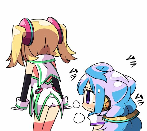 hacka doll 3 and hacka doll 1 (hacka doll) drawn by kanikama