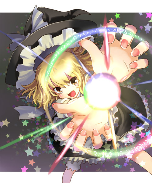 kirisame marisa (touhou and 1 more) drawn by katahira_masashi