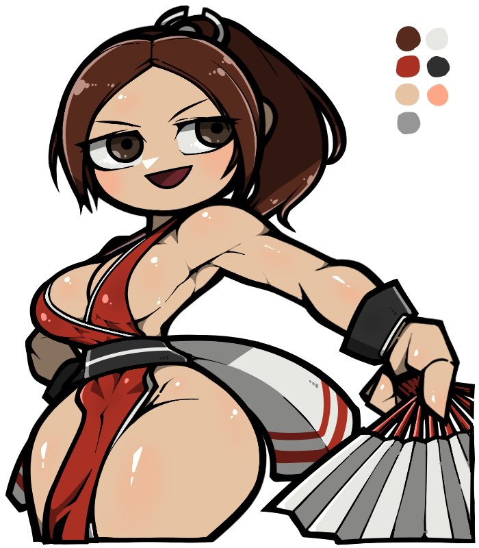 shiranui mai (the king of fighters and 2 more) drawn by name_omoitukan2