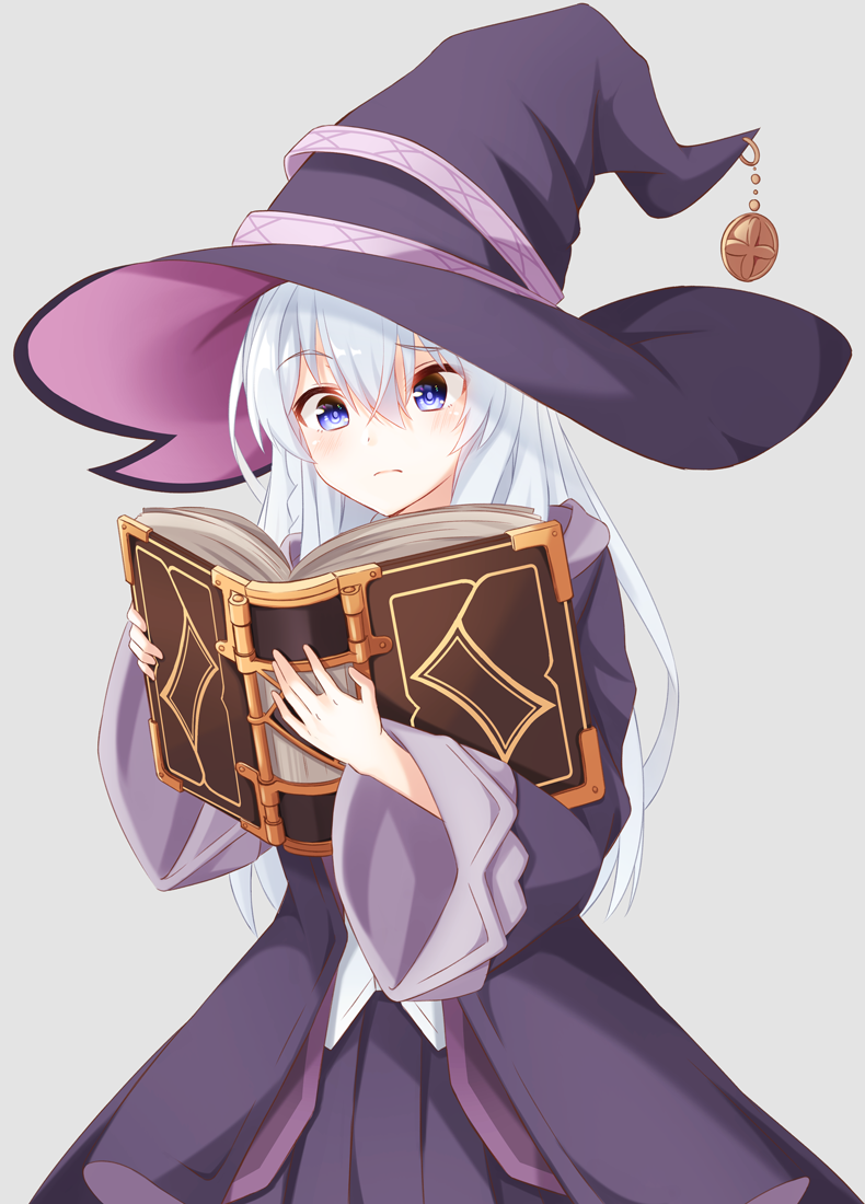 elaina (majo no tabitabi and 1 more) drawn by angel_ina