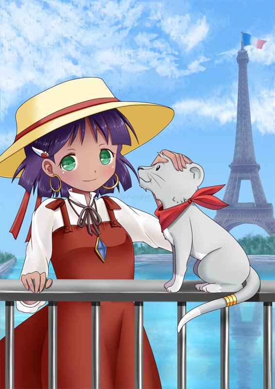 nadia la arwall and king (fushigi no umi no nadia) drawn by bororo_(borologue)