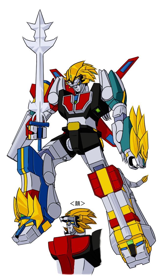 golion and lion voltron (voltron and 1 more) drawn by riderman_(sword-dream)