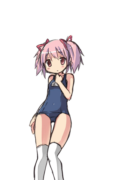 kaname madoka (mahou shoujo madoka magica) drawn by kyabechi