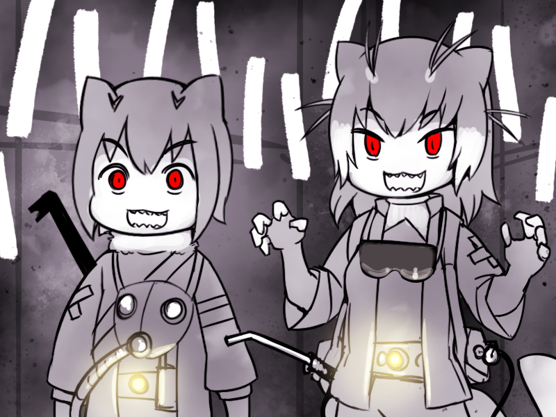 giant otter (kemono friends and 1 more) drawn by abubu