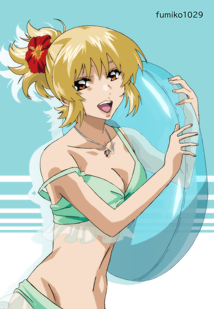 cagalli yula athha (gundam and 2 more) drawn by fumiko_(mesushi)
