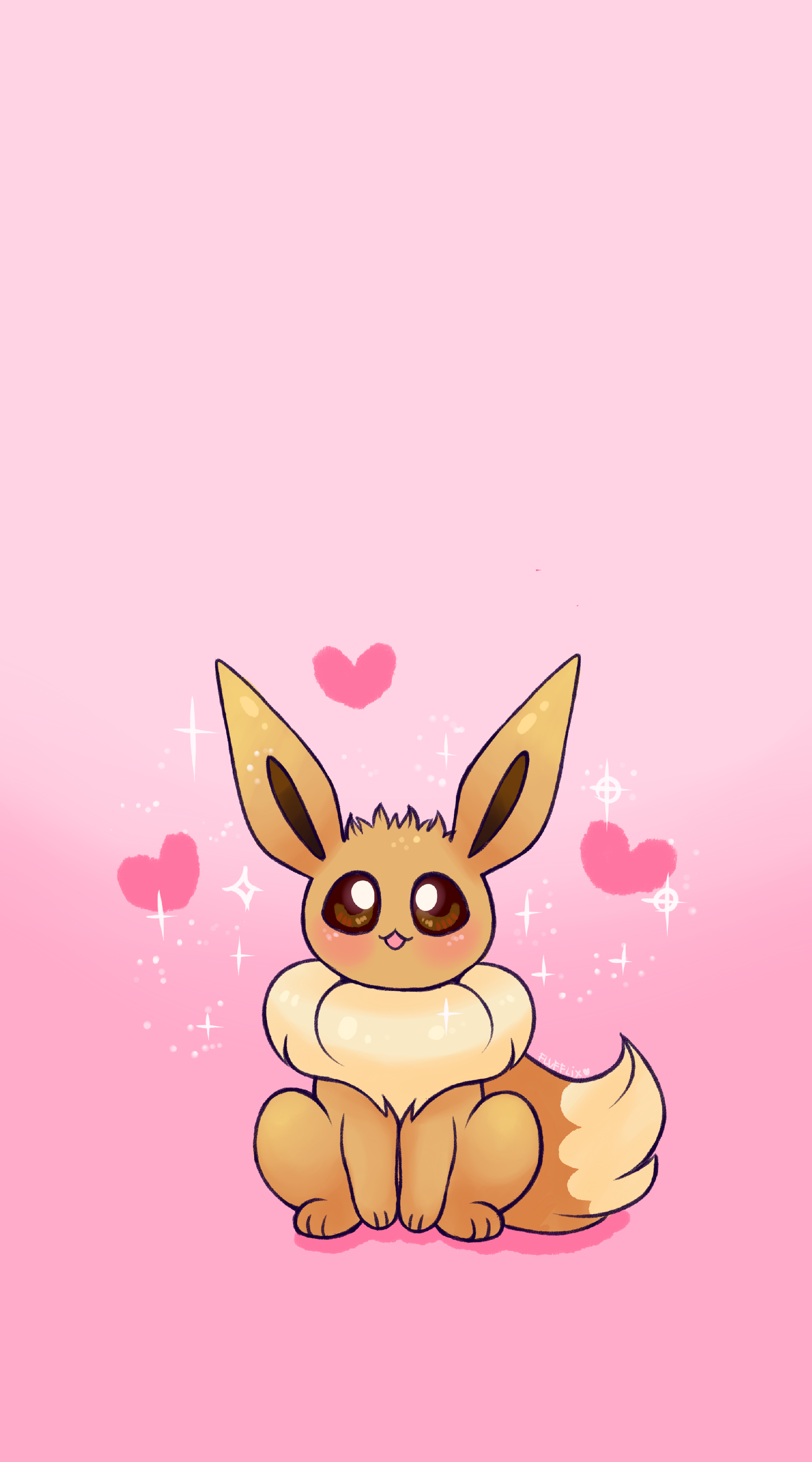 eevee (pokemon) drawn by flufflixx | Danbooru