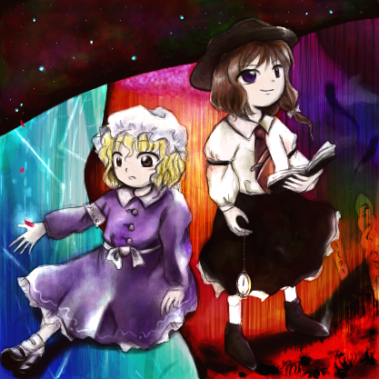 usami renko and maribel hearn (touhou) drawn by medinki