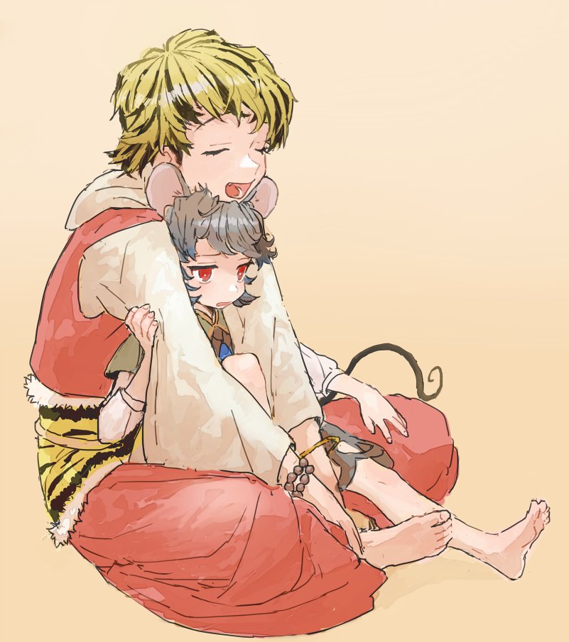 nazrin and toramaru shou (touhou) drawn by motsuni_(artist)
