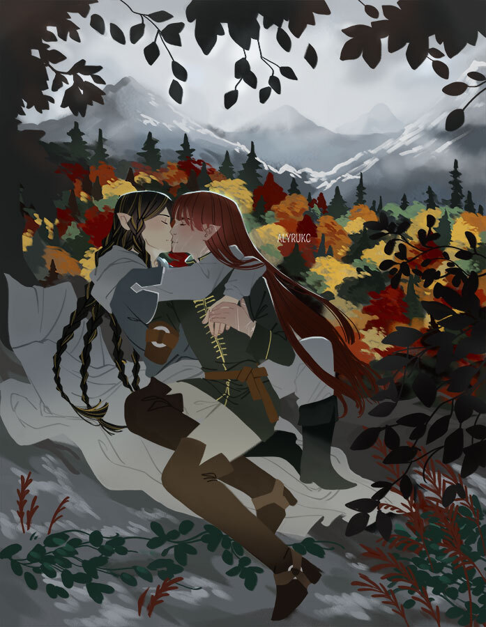 maedhros and fingon (tolkien's legendarium and 1 more) drawn by alyruko