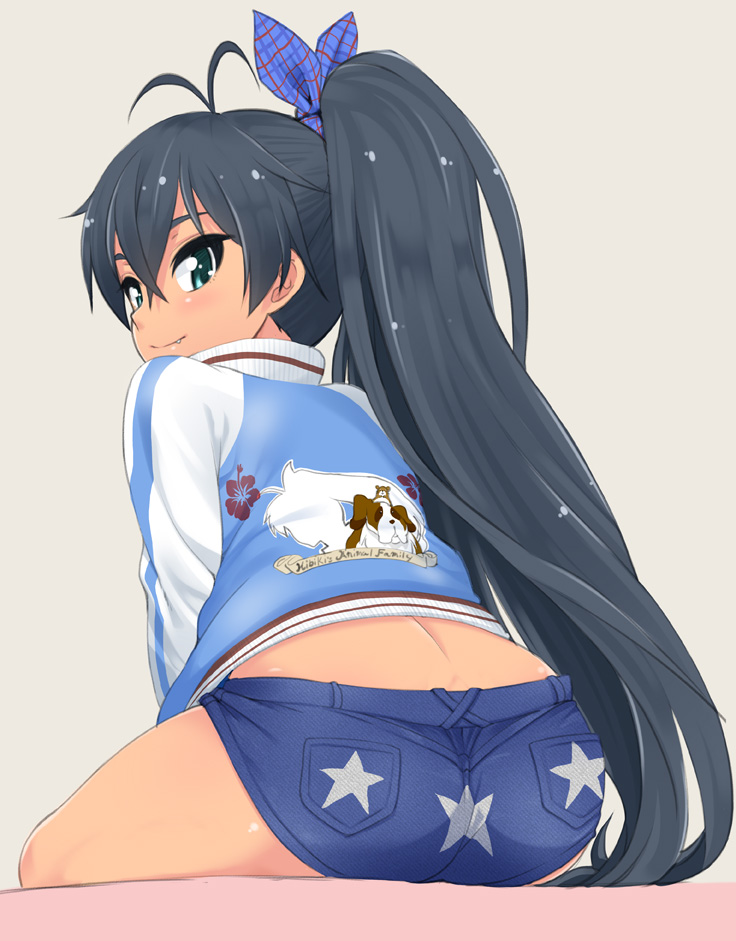 ganaha hibiki, hamuzou, and inumi (idolmaster) drawn by mamezou
