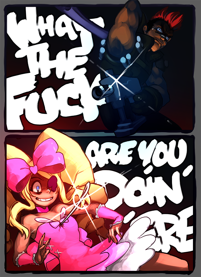 harime nui and kinagase tsumugu (kill la kill and 1 more) drawn by voodoothur