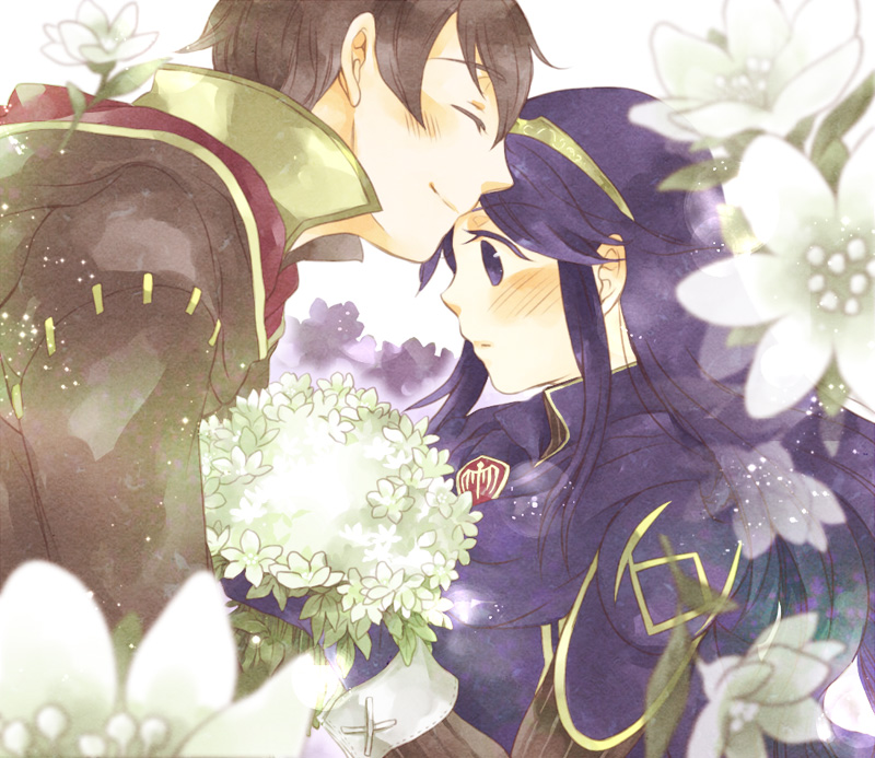 lucina and male morgan (fire emblem and 1 more) drawn by isa_(chiyo-s)