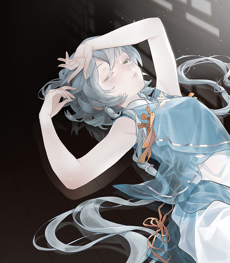 luo tianyi (vocaloid and 1 more) drawn by algae_extract