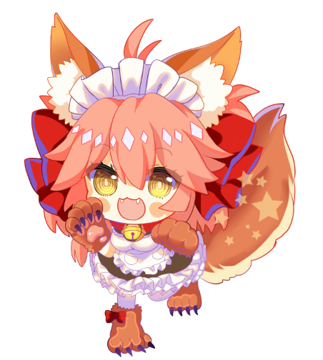 tamamo and tamamo cat (fate and 1 more) drawn by gx27
